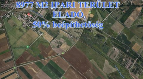Eladó Mezőgazdasági 6000 Kecskemét , KECSKEMÉTEN ELADÓ 8977 m2  IPARI TERÜLET 
