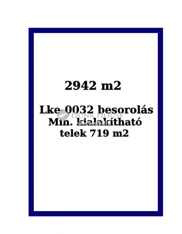 6000 Kecskemét , HALASI ÚTI KISKERTEK, 2942 m2-es TELEK — 1/2