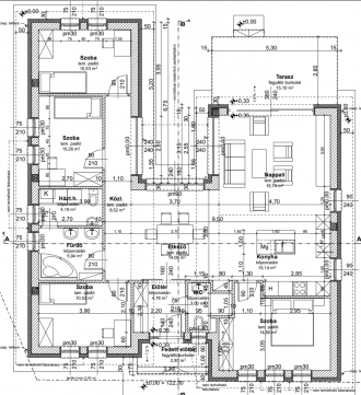 Eladó Ház 2700 Cegléd 121 m2-es új-építésű, nappali + 4 szobás, hőszivattyús családi ház 740 m2-es telken