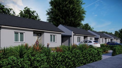 Eladó Ház 2700 Cegléd 65 m2-es új-építésű, nappali + 2 szobás, hőszivattyús családi ház 735 m2-es telken