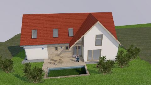 Eladó Ház 2000 Szentendre Újépítésű ikerház Szentendrén, szép zöld környezetben!