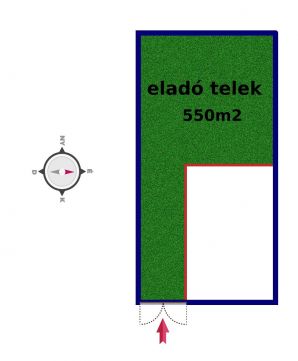 Eladó Telek 1182 Budapest 18. kerület CSALÁDI HÁZ ÉPÍTÉSÉRE ALKALMAS, 530m2-es TELEK.