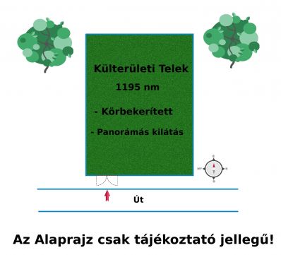 Eladó Telek 2617 Alsópetény 