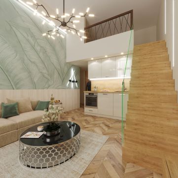 Eladó Lakás 1074 Budapest 7. kerület Felújított modern, fiatalos azonnal birtokba vehető garzon