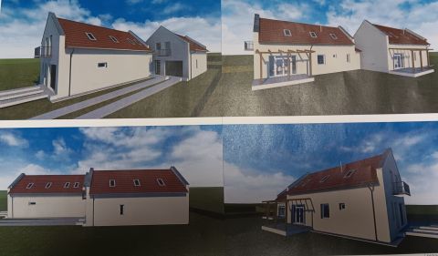 Eladó Ház 2100 Gödöllő , Csak tárolón érintkező, különbejáratú 4 hálós ikerfél