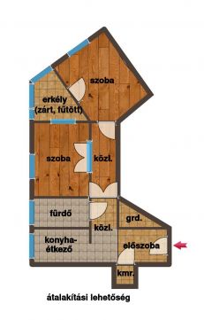 Eladó Lakás 1077 Budapest 7. kerület CSENDES UTCÁRA NÉZŐ, HANGULATOS, ERKÉLYES, FELÚJÍTOTT