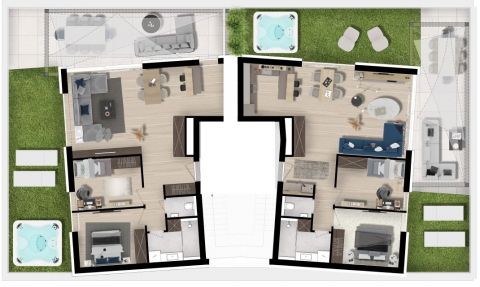 Eladó Lakás 8600 Siófok Siófokon újépítésű panorámás Penthouse lakás ,136nm terasz !