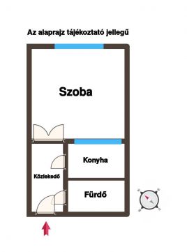 Eladó Lakás 1071 Budapest 7. kerület Eladó világos garzon a Városliget közelében!