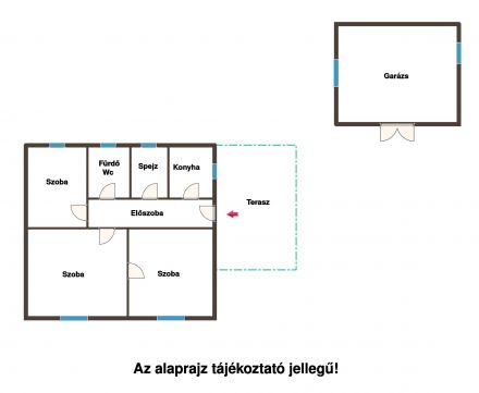 Eladó Ház 1182 Budapest 18. kerület Szent Imre-kertvárosban csendes utcában ikerház fél eladó