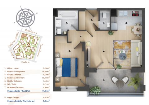 Eladó Lakás 1138 Budapest 13. kerület 