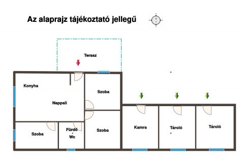 Eladó Ház 7095 Iregszemcse Kis ház nagy telekkel.