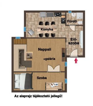 Eladó Lakás 1065 Budapest 6. kerület Nyugati téren 2 szobás emeleti lakás