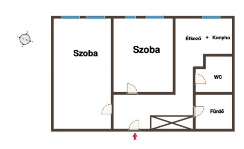 Kiadó Lakás 6000 Kecskemét Kecskemétn Hunyadivárosban két szobás lakás kiadó 