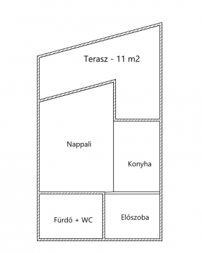 Eladó Lakás 1082 Budapest 8. kerület Corvin sétányon emeleti stúdió lakás