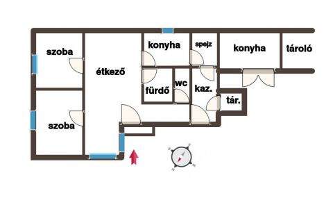 Eladó Ház 6200 Kiskőrös Eladó Kiskőrösön a Bajza utcában, egy 90 nm családiház!!