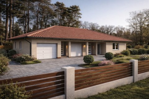 Eladó Ház 2340 Kiskunlacháza , Új építésű Ikerház dupla garázzsal