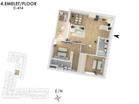 Eladó Lakás 1138 Budapest 13. kerület Lakópark a Duna partján: Otthonod a vízparti életstílus közepén!