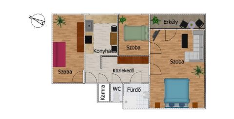 Eladó Lakás 1095 Budapest 9. kerület 1095 Budapest 9, Zöldövezethez közel