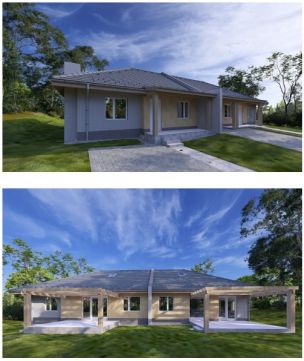 Eladó Ház 1224 Budapest 22. kerület 3 hálós újépítésű ikerház garázzsal Nagytétény Rózsadombján