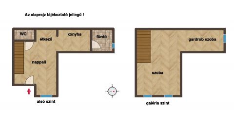 Eladó Lakás 1077 Budapest 7. kerület Berendezett, állógalériás, emeleti, minőségi garzon lakás 1.