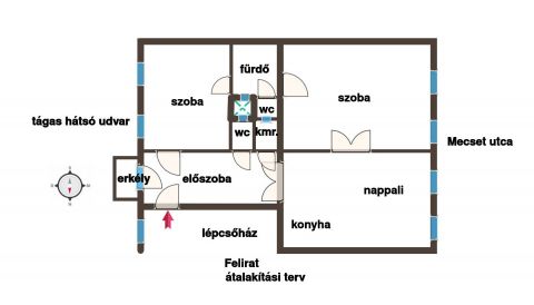 Eladó Lakás 1023 Budapest 2. kerület GÜL BABA TÜRBÉNÉL 2 és fél szobás, erkélyes lakás eladó
