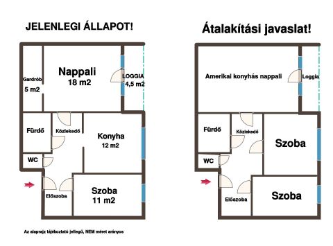 Eladó Lakás 1037 Budapest 3. kerület 3 szobássá alakítható 60 m2 LOGGIÁS lakás