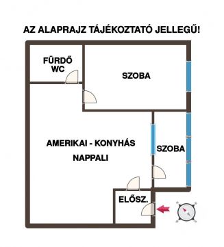 Eladó Lakás 2200 Monor Kossuth Lajos utcában felújított tégla lakás