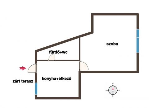 Kiadó Lakás 8800 Nagykanizsa AZ USZODÁNÁL, A CSENGERY ÚTON, JÓ ÁLLAPOTÚ LAKÁS KIADÓ!