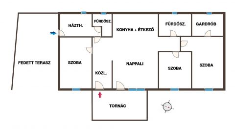 Eladó Ház 2750 Nagykőrös Nappali + 3 szobás, új ház autóbeállóval - 435 nm telekkel