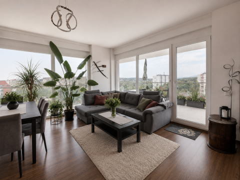 Eladó Lakás 1116 Budapest 11. kerület Panorámás penthouse hangulat Újbuda szívében
