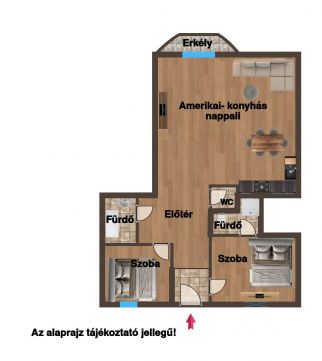Eladó Lakás 1091 Budapest 9. kerület Kálvin térnél felújított emeleti 2 hálós lakás