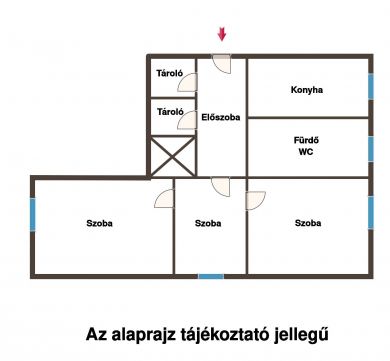 Eladó Lakás 1184 Budapest 18. kerület Lakatos ltp-en 4-ik emeleti 57m² lakás