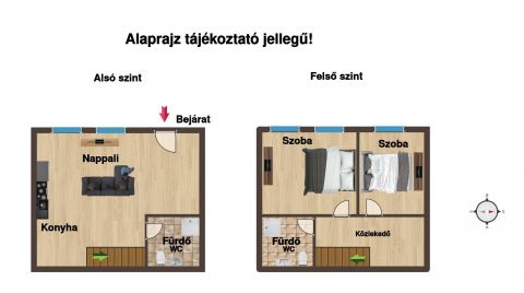 Eladó Lakás 1062 Budapest 6. kerület Oktogon közelében, felújított, belső két szintes álom otthon
